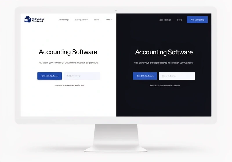 SaaS Landingpage Beispiel Rechnungssoftware